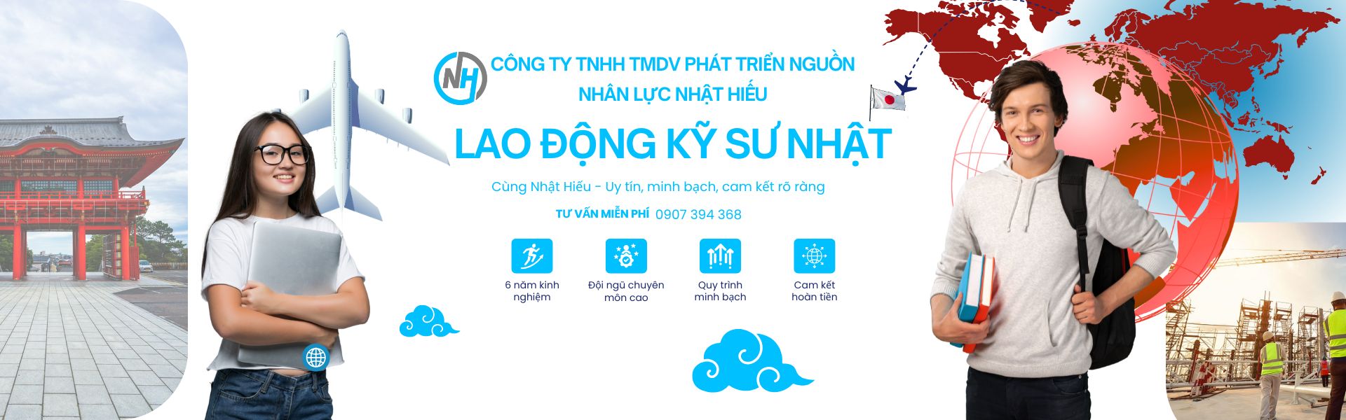Banner Lao Động Kỹ Sư Nhật Bản